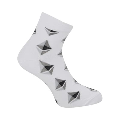 Men White Half Length Socks