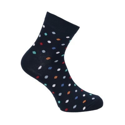 Men Blue-navy Half Length Socks