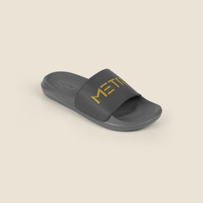 Men Grey Casual Slippers