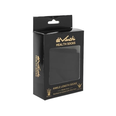 Men Black Half Length Socks