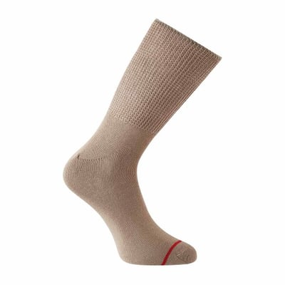 Men Beige Full Length Socks