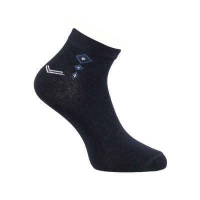 Men Blue-navy Half Length Socks
