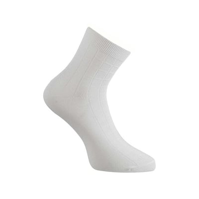 Men White Half Length Socks