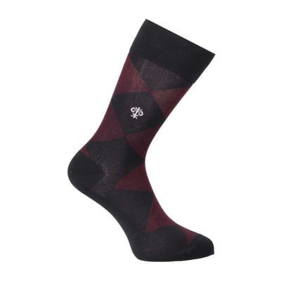 Men Maroon Full Length Socks