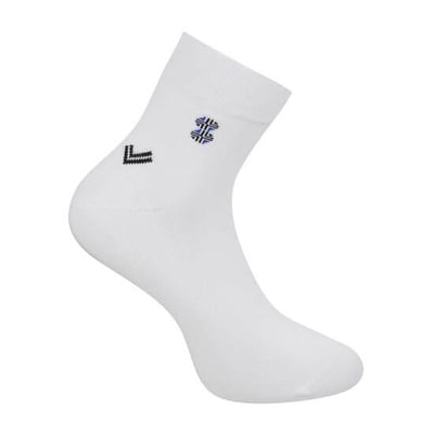 Men White Half Length Socks