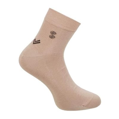 Men Beige Half Length Socks