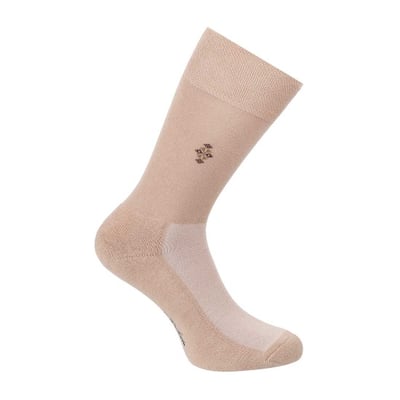 Men Beige Full Length Socks