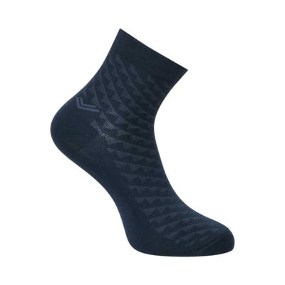 Men Blue-navy Half Length Socks
