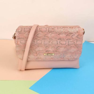 Women Peach Sling Bag