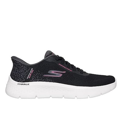 Women Black Sports Slip Ons