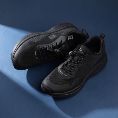Men Black Sports Walking Shoes