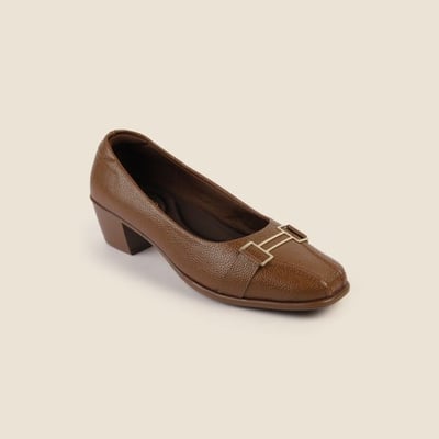 Women Tan Formal Pumps