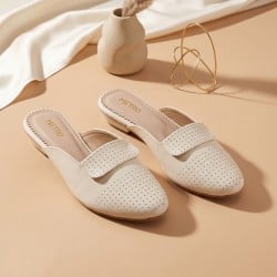 Women Beige Casual Slip Ons