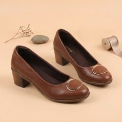 Women Tan Formal Pumps