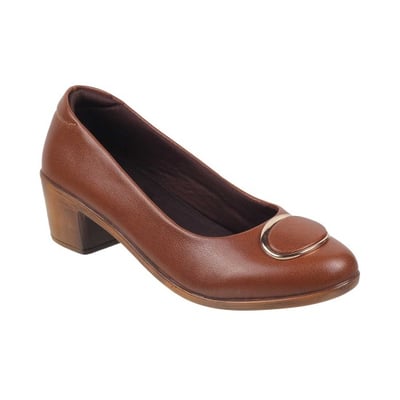 Women Tan Formal Pumps