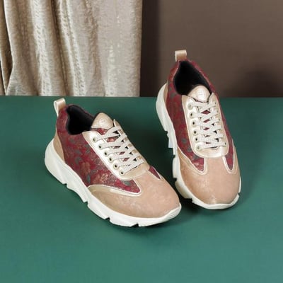 Women Maroon Casual Sneakers