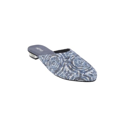 Women Blue Casual Slip Ons