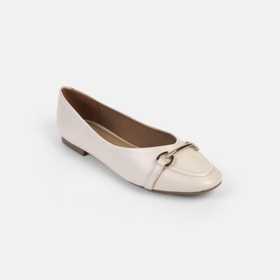 Women Off-white Casual Ballerinas