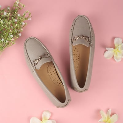 Women Dark-beige Casual Loafers