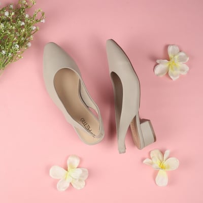Women Beige Formal Sandals