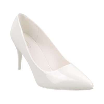 Women White Party Pumps