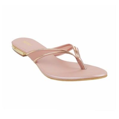 Women Rose-gold Casual Slippers