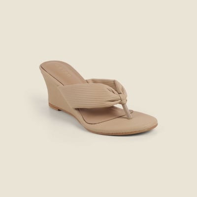 Women Beige Casual Slip Ons