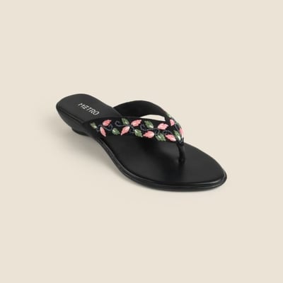 Women Black Casual Slip Ons
