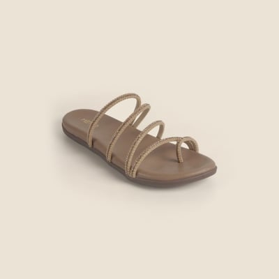 Women Beige Casual Slippers