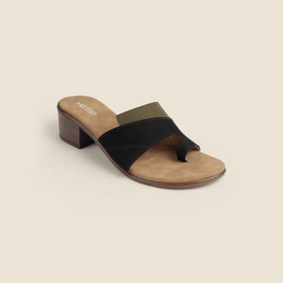 Women Black Casual Slip Ons