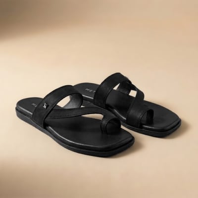 Women Black Casual Slippers