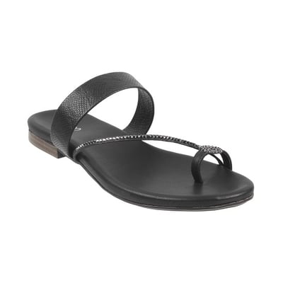 Women Black Casual Slippers