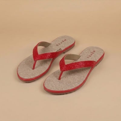 Women Orange Casual Slippers