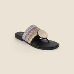 Women Black Casual Slippers