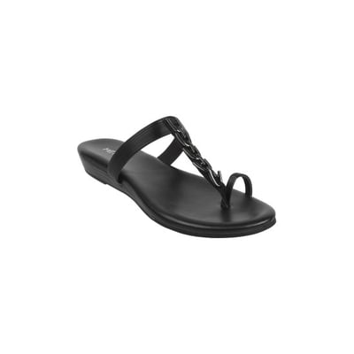 Women Black Casual Slip Ons