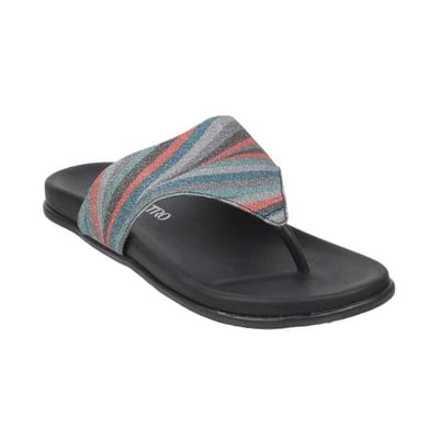 Women Gun-Metal Casual Slippers