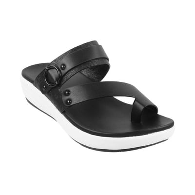 Women Black Casual Slip Ons