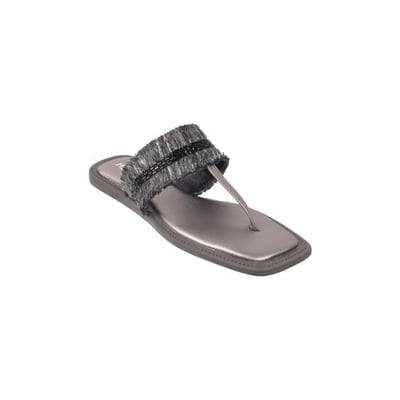 Women Gun-metal Casual Slippers