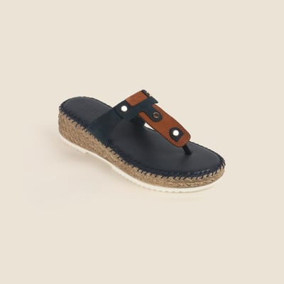 Women Blue Casual Slippers