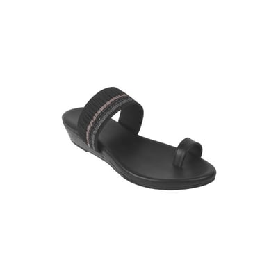 Women Black Casual Slip Ons