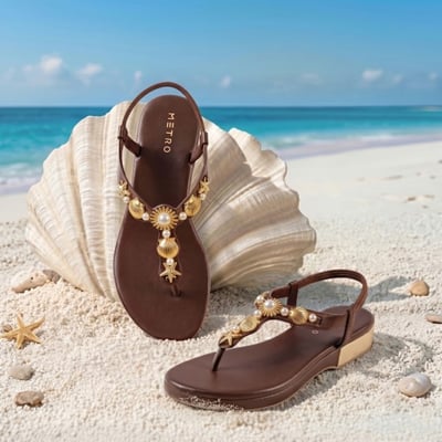 Women Brown Casual Sandals