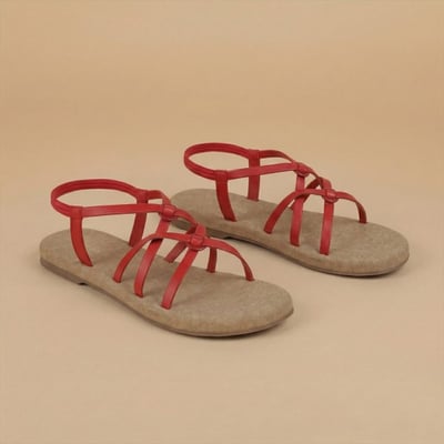 Women Red Casual Sandals