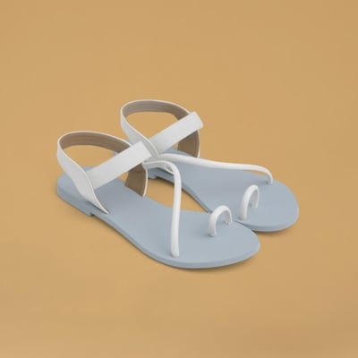 Women White Casual Sandals