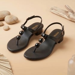 Women Black Casual Sandals