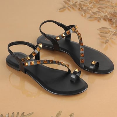 Women Black Casual Sandals