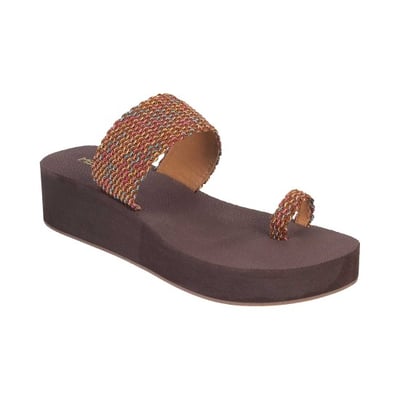 Women Brown Casual Slip Ons