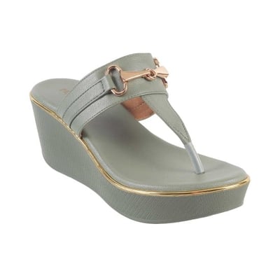 Women Green Casual Slip Ons