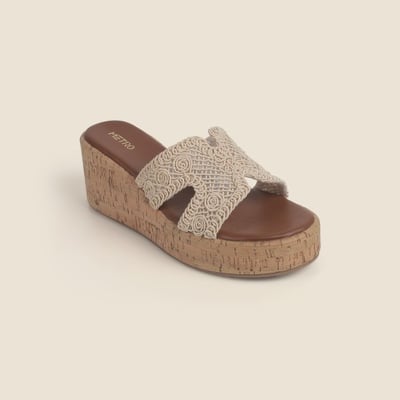 Women Beige Casual Slip Ons