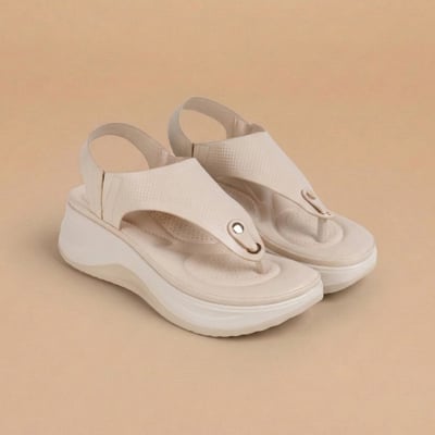Women Beige Casual Sandals