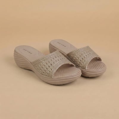 Women Beige Casual Slip Ons